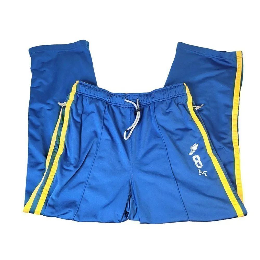 Abercrombie & Fitch men boys blue gold heavy sweatpants
